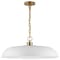 Nuvo Colony 1-Light Large Pendant Matte White with Burnished Brass 60/7486 - alternate 1